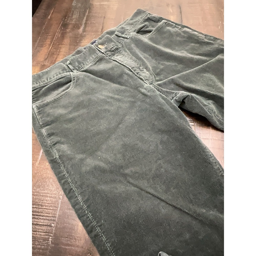 Johnnie-O Pants Mens 40x34 (33) Green Corduroy Chino 5 Pocket Stretch Casual